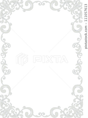Gothic frame. Western style picture frame. (A4 portrait) 111057613