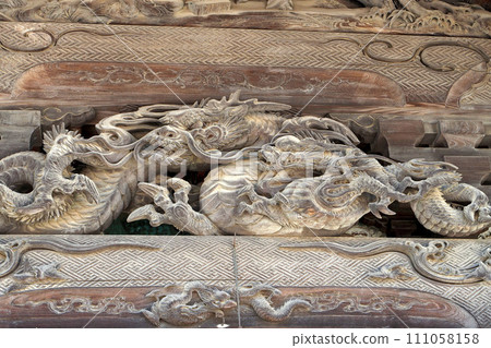 彌由美稻荷神社參拜殿的雕刻【埼玉縣東松山市】 111058158