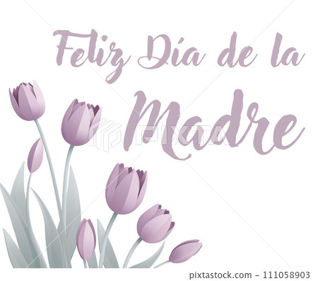Mothers Day Spanish Feliz Dia De La Madre Design 111058903