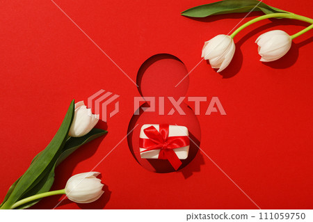 Paper cut number eight with fresh tjuspans Paper cut number eight with fresh tjuspans 111059750