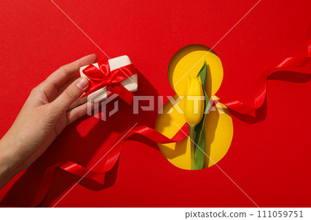 Paper cut number eight with fresh tjuspans Paper cut number eight with fresh tjuspans 111059751