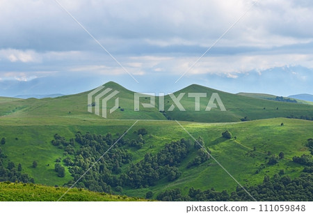 Dombay Mountain Landscape, Russia 111059848