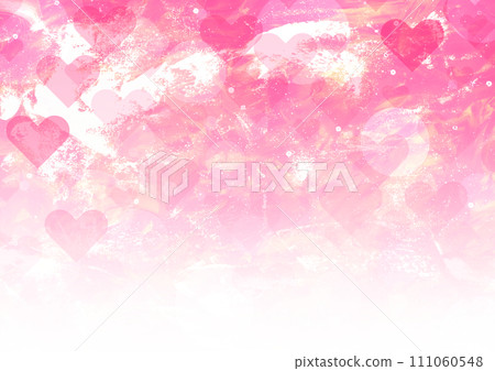 夢幻般的粉紅色心形壁紙 111060548