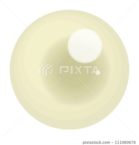 Golden pearl illustration material Single pearl vector 111060678