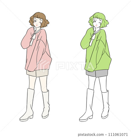 Knit shorts for stylish women Knit shorts for stylish women 111061071