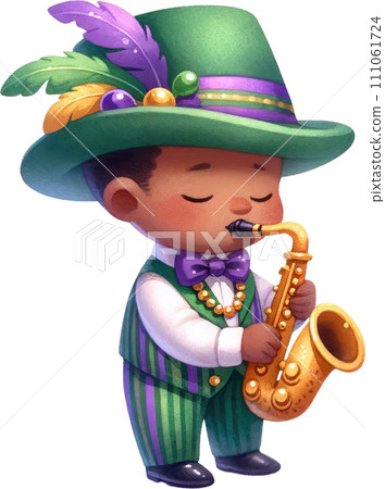 Mardi Gras costumes people at Carnival 111061724