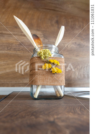 set of kitchen spatulas in the interior of the kitchen set of kitchen spatulas in the interior of the kitchen 111061831