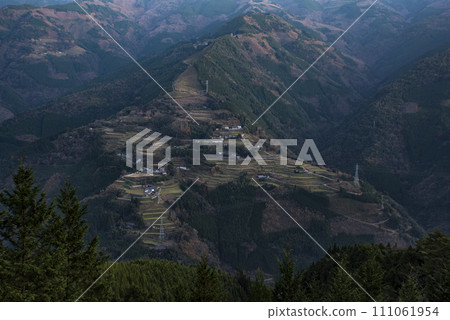 Japanese rice terraces standing in the sky Japanese rice terraces standing in the sky 111061954