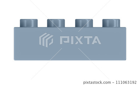 Dusty Blue Lego Block Isolated on a White Background. Close Up View of a Plastic Children Game Brick for Constructors, Front View. High Quality 3D Rendering with a Work Path. 8K Ultra HD, 7680x4320 Dusty Blue Lego Block Isolated on a White Background. Close Up View of a Plastic Children Game Brick for Constructors, Front View. High Quality 3D Rendering with a Work Path. 8K Ultra HD, 7680x4320 111063192