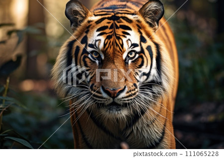 AI-generated content. tiger portrait close up wildlife animal 111065228