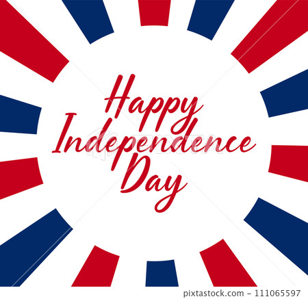 Happy Independence Day Banner USA, 4th of July, flag of USA. Happy Independence Day Banner USA, 4th of July, flag of USA. 111065597