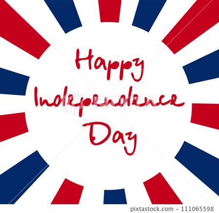 Happy Independence Day Banner USA, 4th of July, flag of USA. Happy Independence Day Banner USA, 4th of July, flag of USA. 111065598