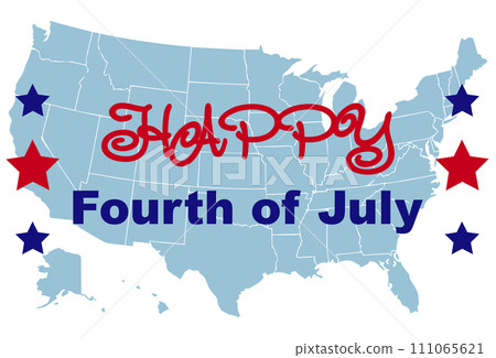 Happy Independence Day Banner USA, 4th of July, flag of USA. 111065621