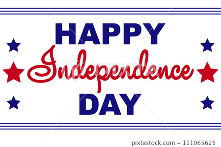 Happy Independence Day Banner USA, 4th of July, flag of USA. 111065625