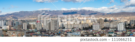 Residential area of Tbilisi, multi-storey buildings in Gldani and Mukhiani. Georgia Residential area of Tbilisi, multi-storey buildings in Gldani and Mukhiani. Georgia 111066251