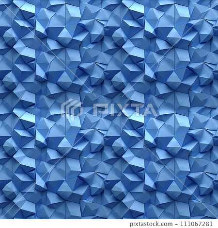 abstract blue 3d geometric background 111067281