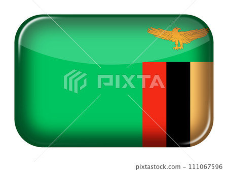 Zambia web icon rectangle button 111067596