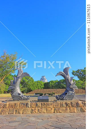從兵庫縣姬路市城見台公園看到的國寶姬路城風景 從兵庫縣姬路市城見台公園看到的國寶姬路城風景 111067615