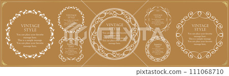 stylish antique frame 111068710