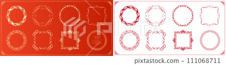 stylish antique frame 111068711