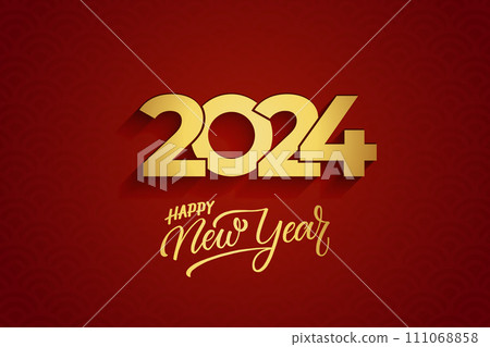 Happy Chinese New Year, celebrating 2024 Happy New Year banner, Chinese New Year background. Happy Chinese New Year, celebrating 2024 Happy New Year banner, Chinese New Year background. 111068858