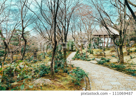 Kyoto temple garden 111069487