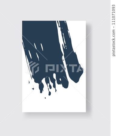 Abstract ink brush banners with grunge effect Abstract ink brush banners with grunge effect 111071093
