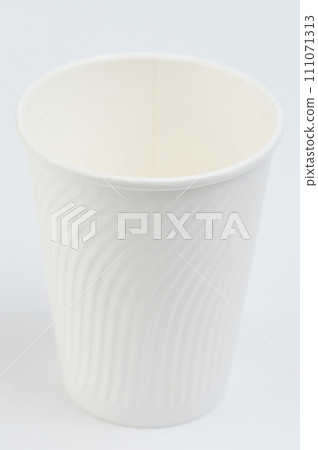 White paper cup perspective view White paper cup perspective view 111071313