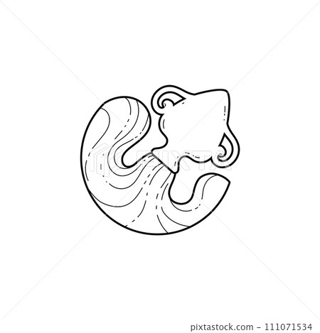 Aquarius zodiac symbol black contour, Horoscope Astrological zodiac vector icon, water pours from a jug silhouette Aquarius zodiac symbol black contour, Horoscope Astrological zodiac vector icon, water pours from a jug silhouette 111071534