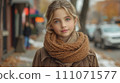 [AI generated image/AI illustration] Girl in winter clothes in the city [AI model/non-existent model] 111071577