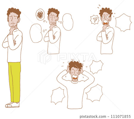 Set of men in casual clothes 1 Set of men in casual clothes 1 111071855