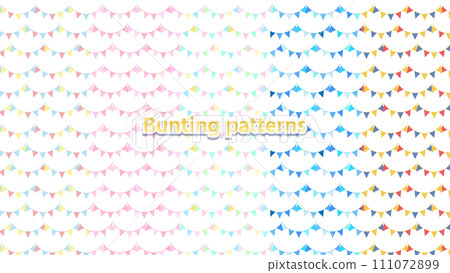 Garland colorful pattern set Garland colorful pattern set 111072899