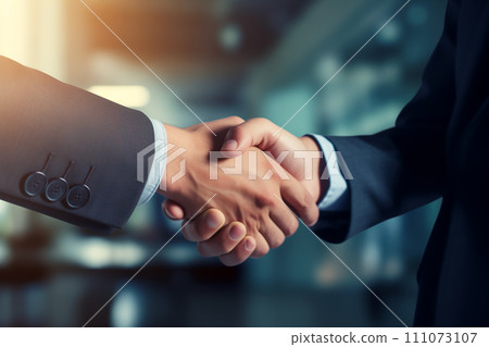 商人在街上握手 111073107