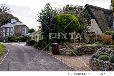 Typical English residential area view 111073822