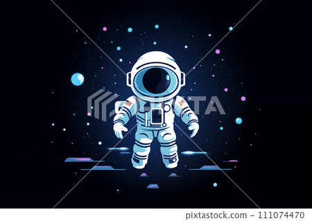 AI-generated content. Astronaut Adrift in Starry Space 111074470