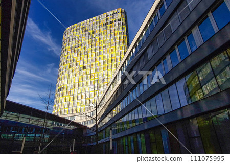 Facade of the headquarters of the ADAC, ADAC-Zentrale at Munich, Germany, Facade of the headquarters of the ADAC, ADAC-Zentrale at Munich, Germany, 111075995
