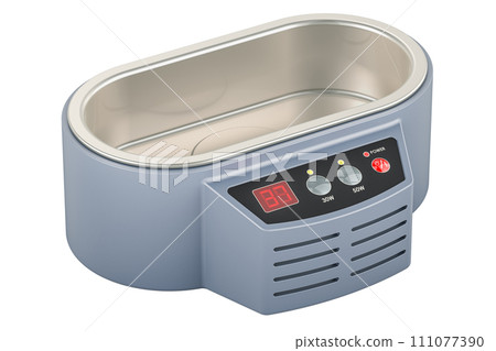 Ultrasonic Cleaner with Display, 3D rendering 111077390