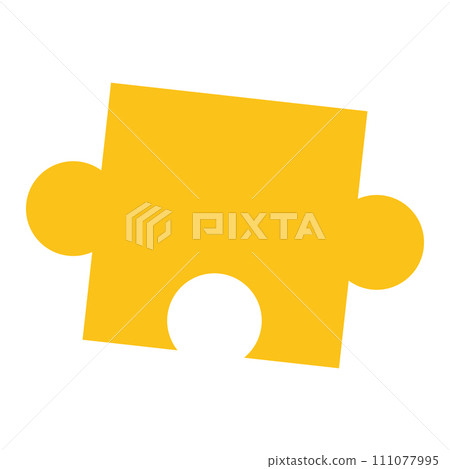 Isolated colored puzzle pieces Game Vector 111077995
