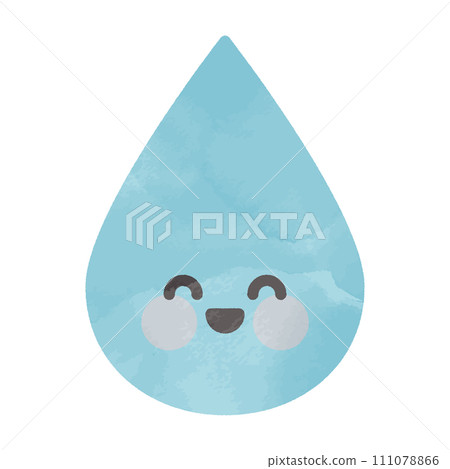 雨滴的水彩插圖 111078866