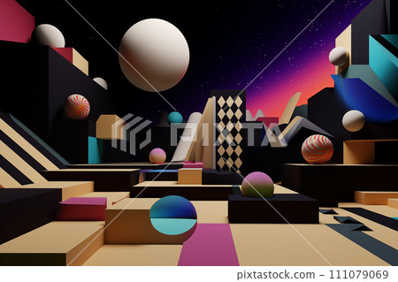 abstract, space, background - Stock Illustration [111079069] - PIXTA