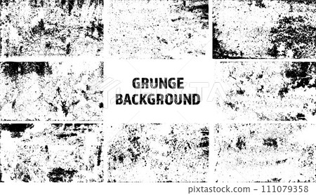 Grunge overlay texture. Old dirty concrete background with cracks and scratches. Distressed grainy surface. Vintage urban backdrop. Scraped and stained design element. Vector illustration Grunge overlay texture. Old dirty concrete background with cracks and scratches. Distressed grainy surface. Vintage urban backdrop. Scraped and stained design element. Vector illustration 111079358