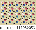 Cute pattern of Otafuku Red Demon and Blue Demon 111080053