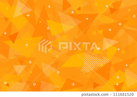 background material orange background triangular pattern pattern pop dot stripe 111081520