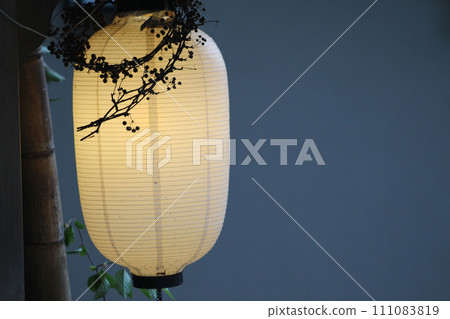 Yuwaku Onsen, lantern lights 111083819