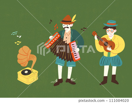 Musician and instrument element set 111084020