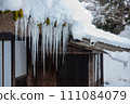 icicles hanging on ceiling 111084079