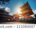 Kiyomizu dera temple in the evening 111084087