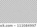 格子圖案和梅花銀灰色背景素材 111084997