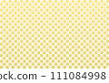 格子圖案和櫻花金背景素材 111084998
