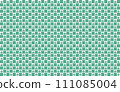 帶有方格圖案和秋葉的綠藍色背景材料 111085004